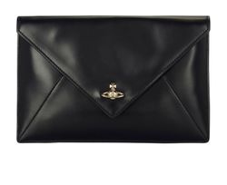 Vivienne Westwood Envelope Clutch, Leather, Black, DB 3*